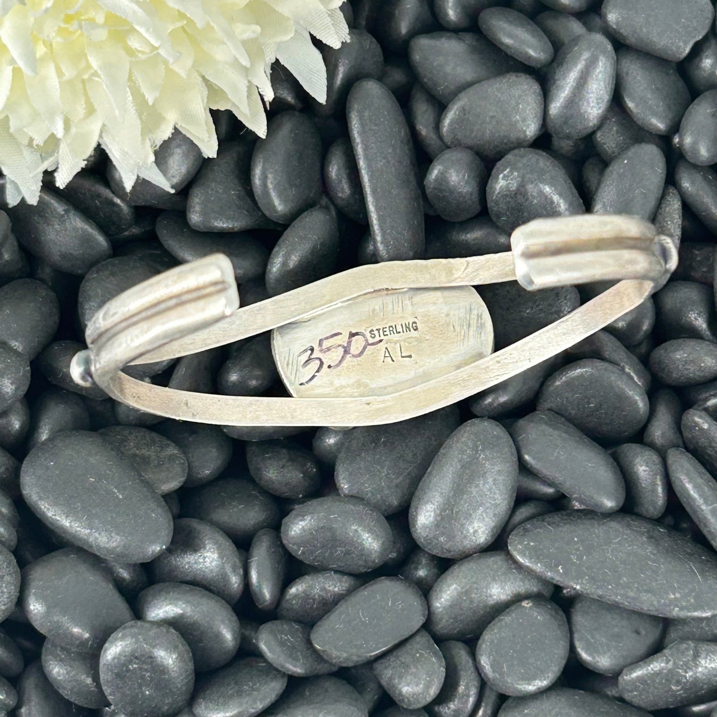 Navajo Sterling Silver Golden Hills Turquoise Cuff Bracelet - Bracelets - Augustine Largo - Turquoise Sunset!