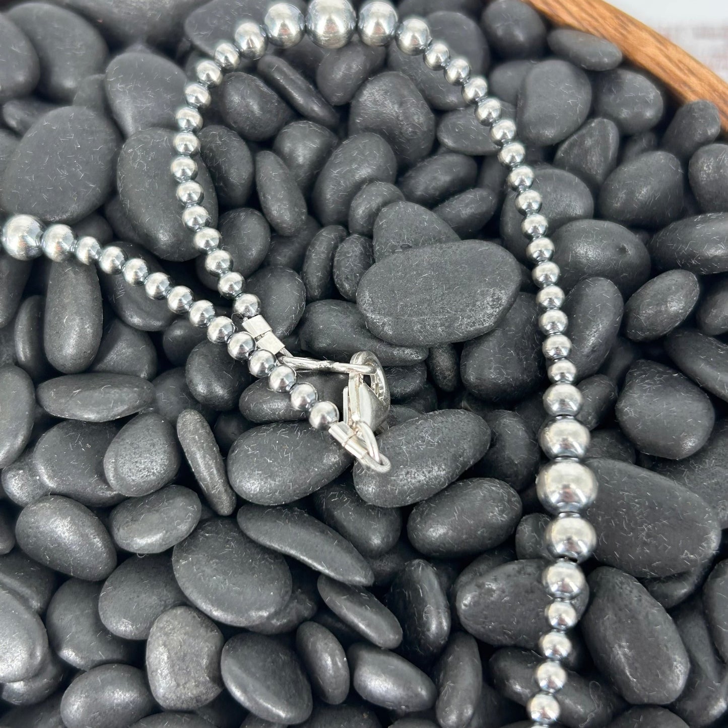 Sterling Pearls 20" Y Design Necklace 3mm - 6mm Transition Hand Strung - Turquoise Sunset!