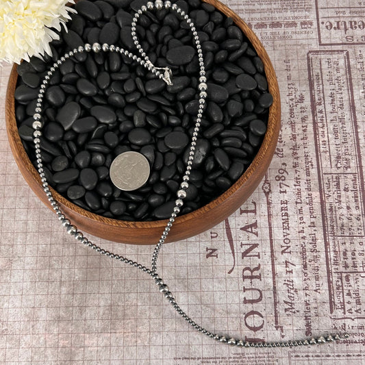 Sterling Pearls 20" Y Design Necklace 3mm - 6mm Transition Hand Strung - Turquoise Sunset!