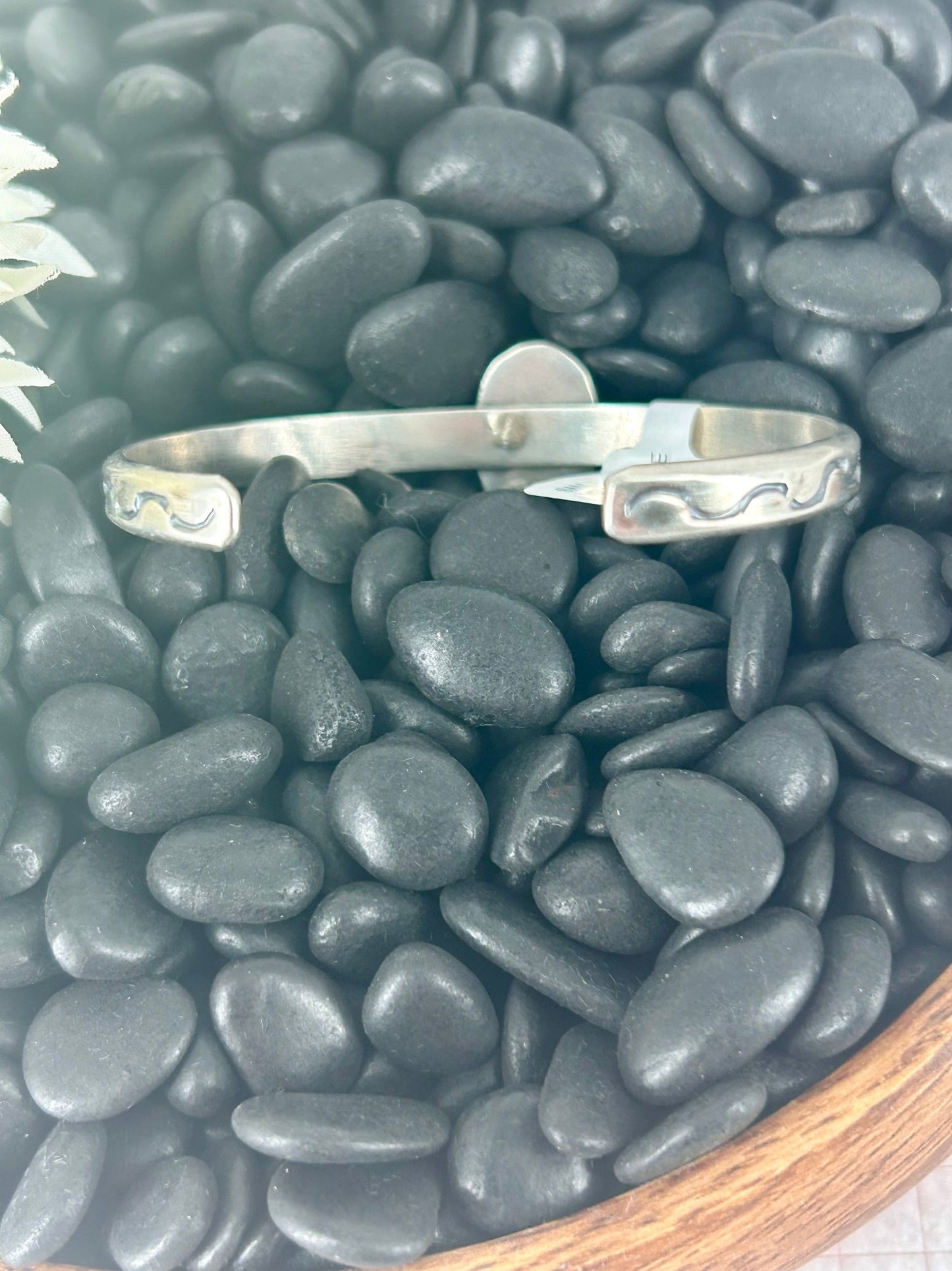 Navajo Sterling Sonoran Gold Turquoise Cuff Bracelet - Samuel Yellowhorse - Turquoise Sunset!