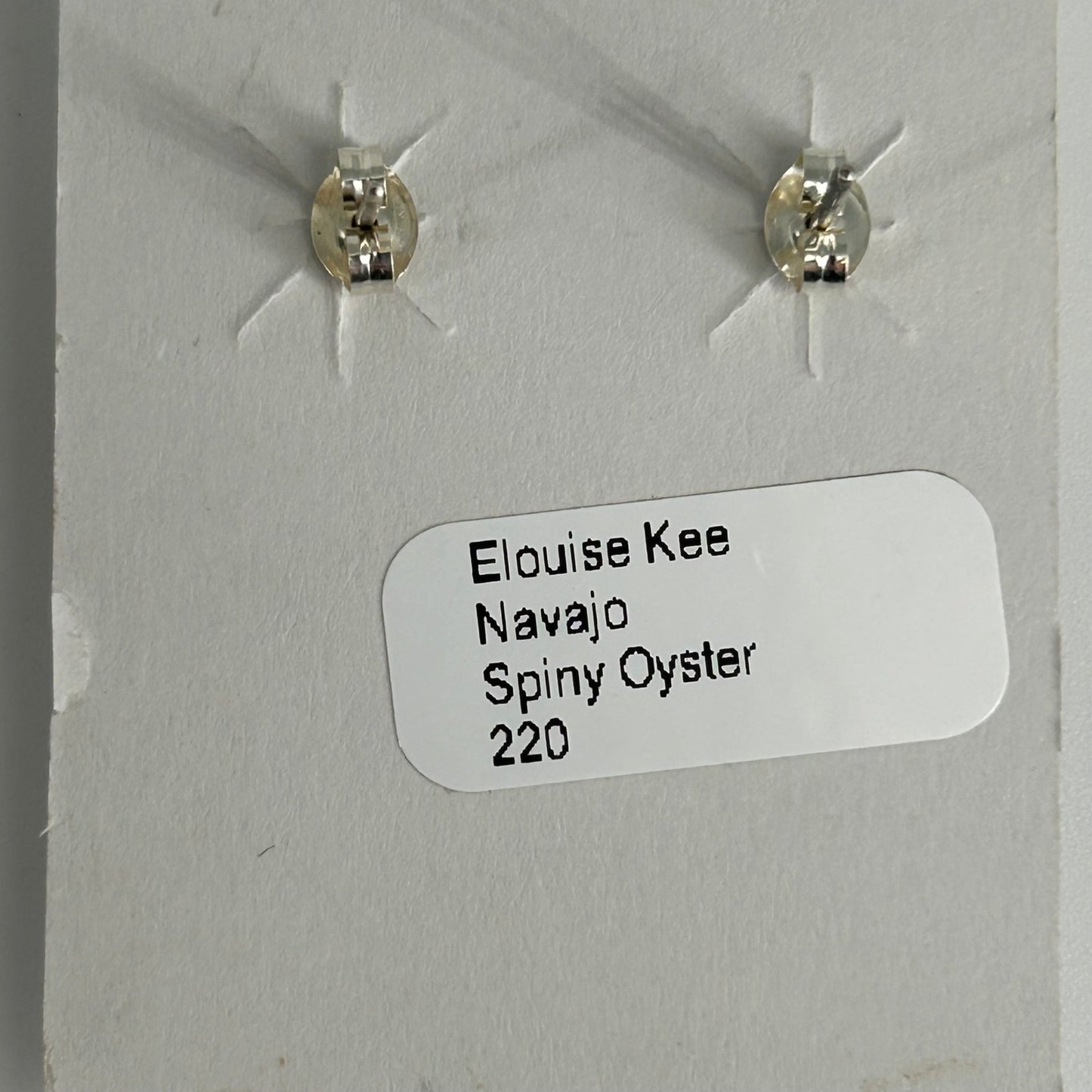 Navajo Sterling Spiny Braided Oval Earrings - Elouise Kee - Turquoise Sunset!