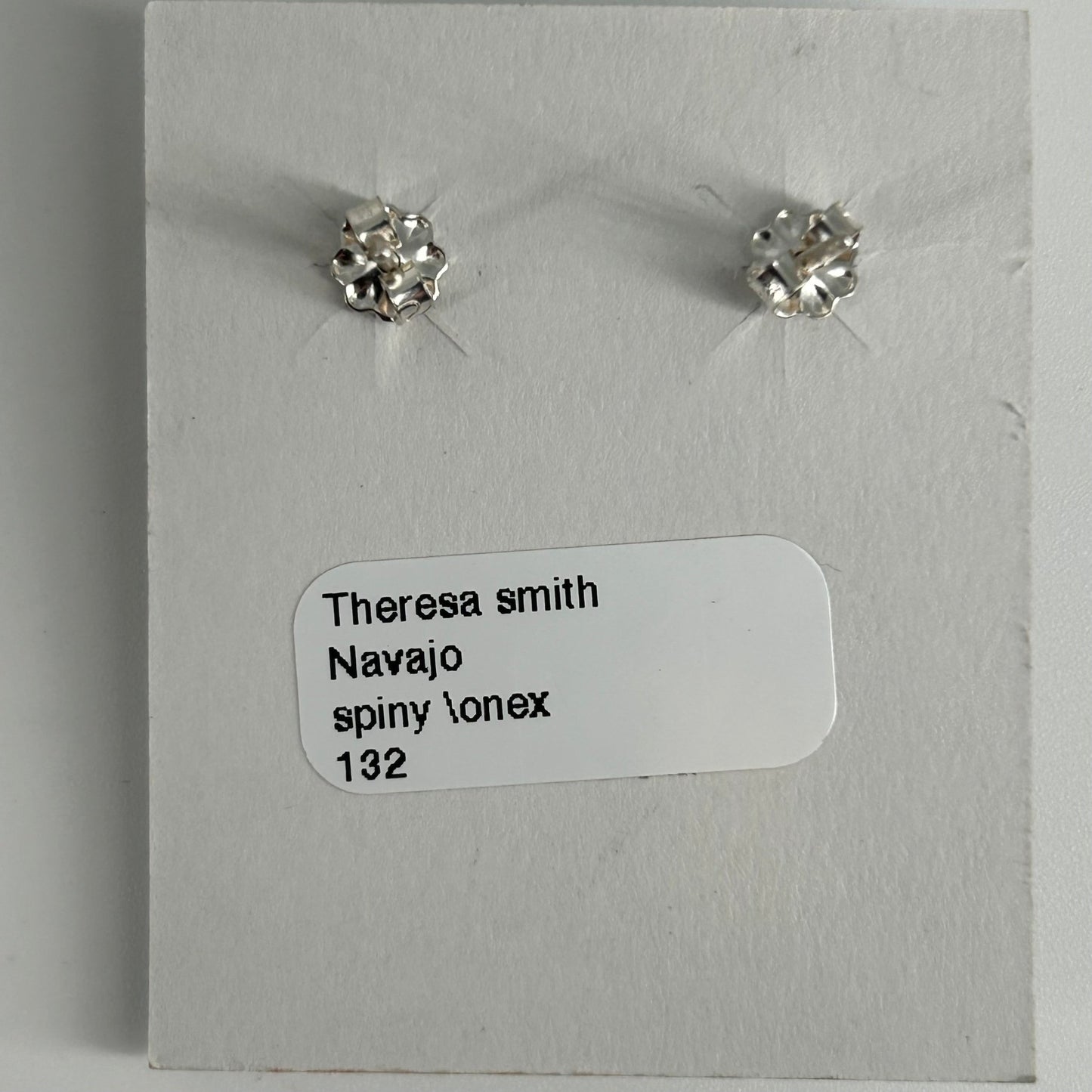 Navajo Sterling Spiny & Onyx Braided Dangle Earrings - Earrings - Theresa Smith - Turquoise Sunset!