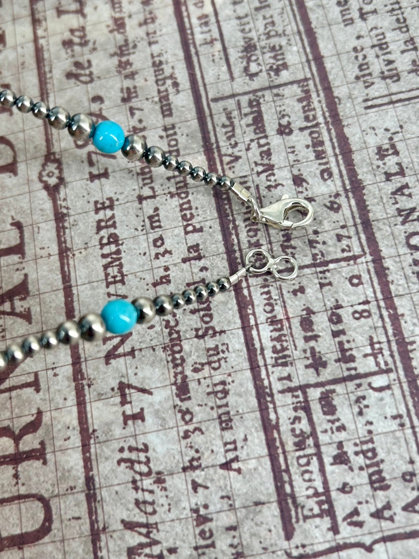 Sterling & Kingman Turquoise 14" Necklace 3mm - 6mm - Turquoise Sunset!