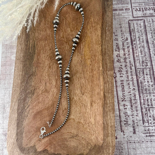 Sterling Pearls 20" Necklace 3mm - 14mm Transition Rondelle - Turquoise Sunset!