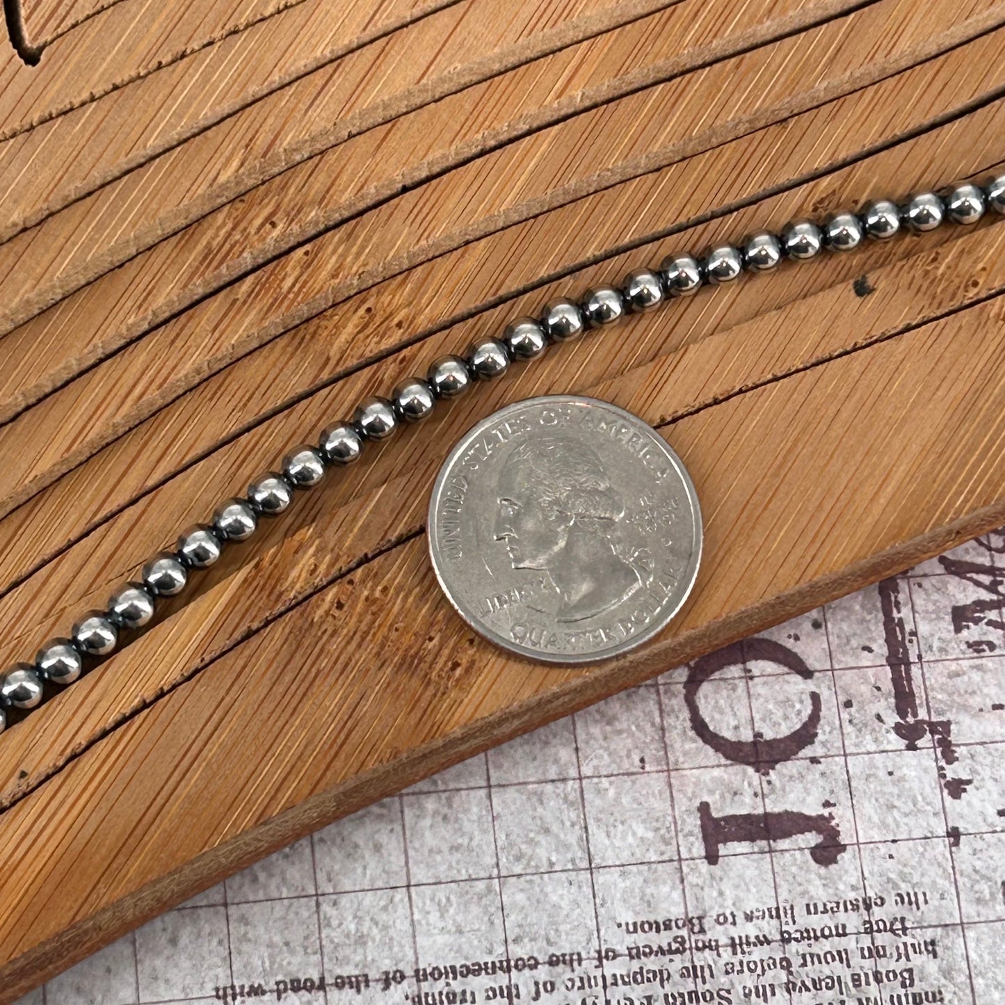 Sterling Pearls 24" Necklace 4mm Hand Strung - Turquoise Sunset!