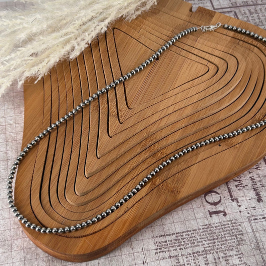 Sterling Pearls 24" Necklace 4mm Hand Strung - Turquoise Sunset!