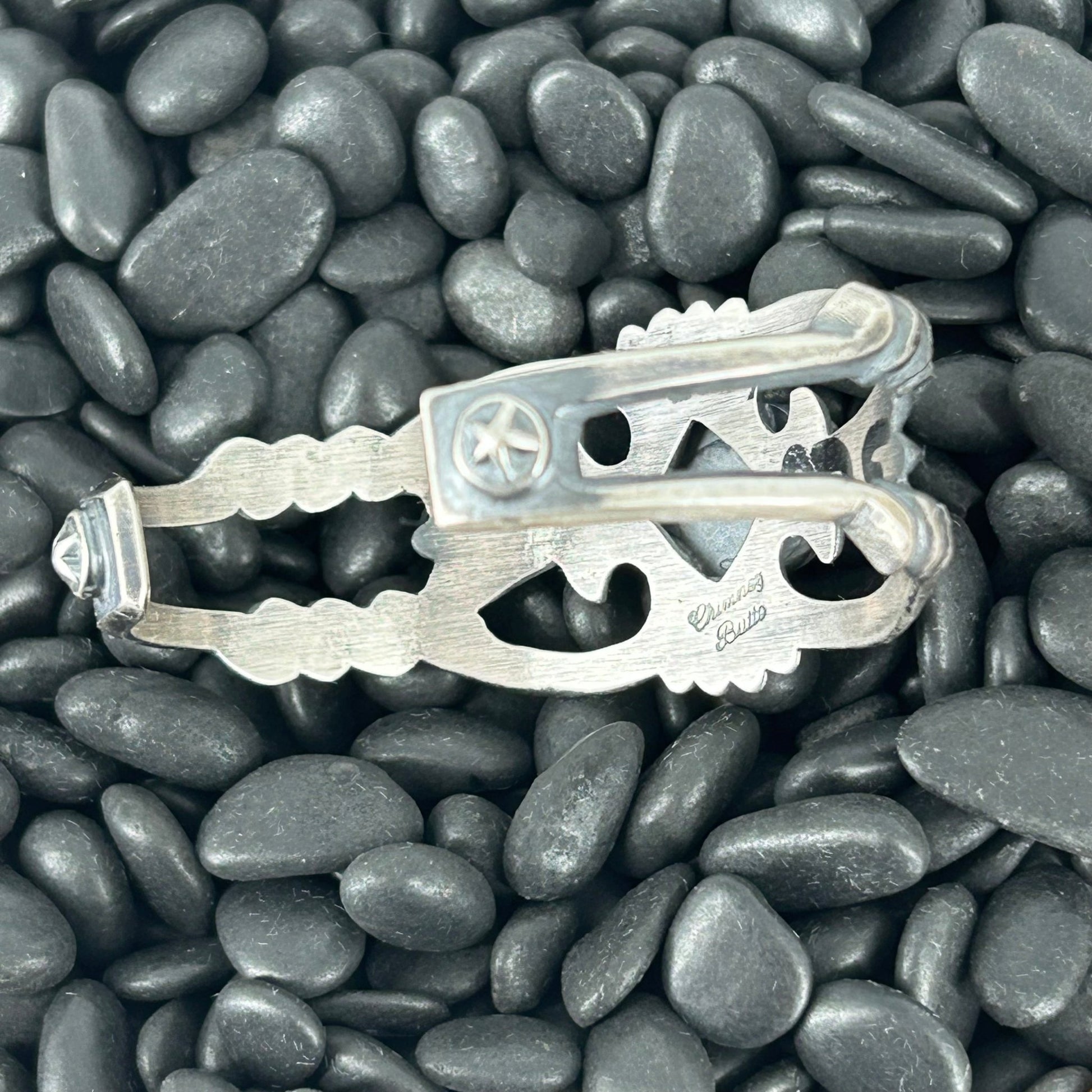Navajo Sterling Sonoran Gold Turquoise Cuff Bracelet - Bracelets - Chimney Butte - Turquoise Sunset!
