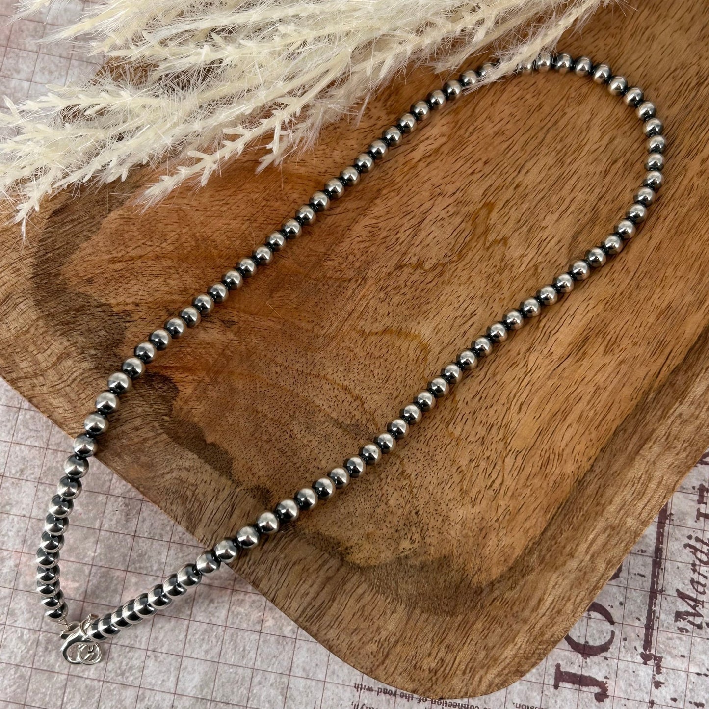 Sterling Pearls 18 inch Necklace 5mm Sterling Silver Hand Strung - Turquoise Sunset!