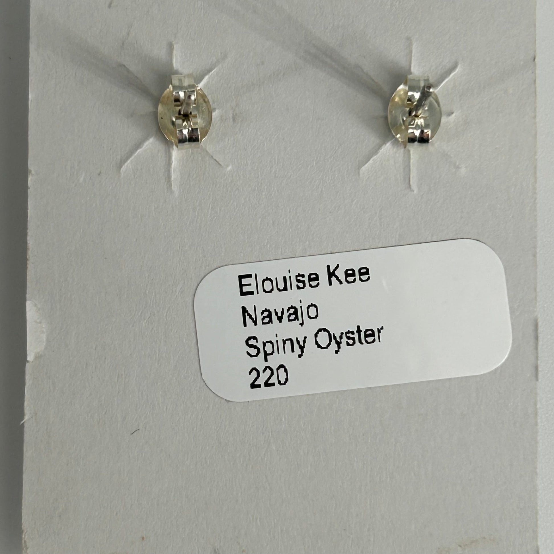 Navajo Sterling Spiny Braided Oval Earrings - Earrings - Elouise Kee - Turquoise Sunset!
