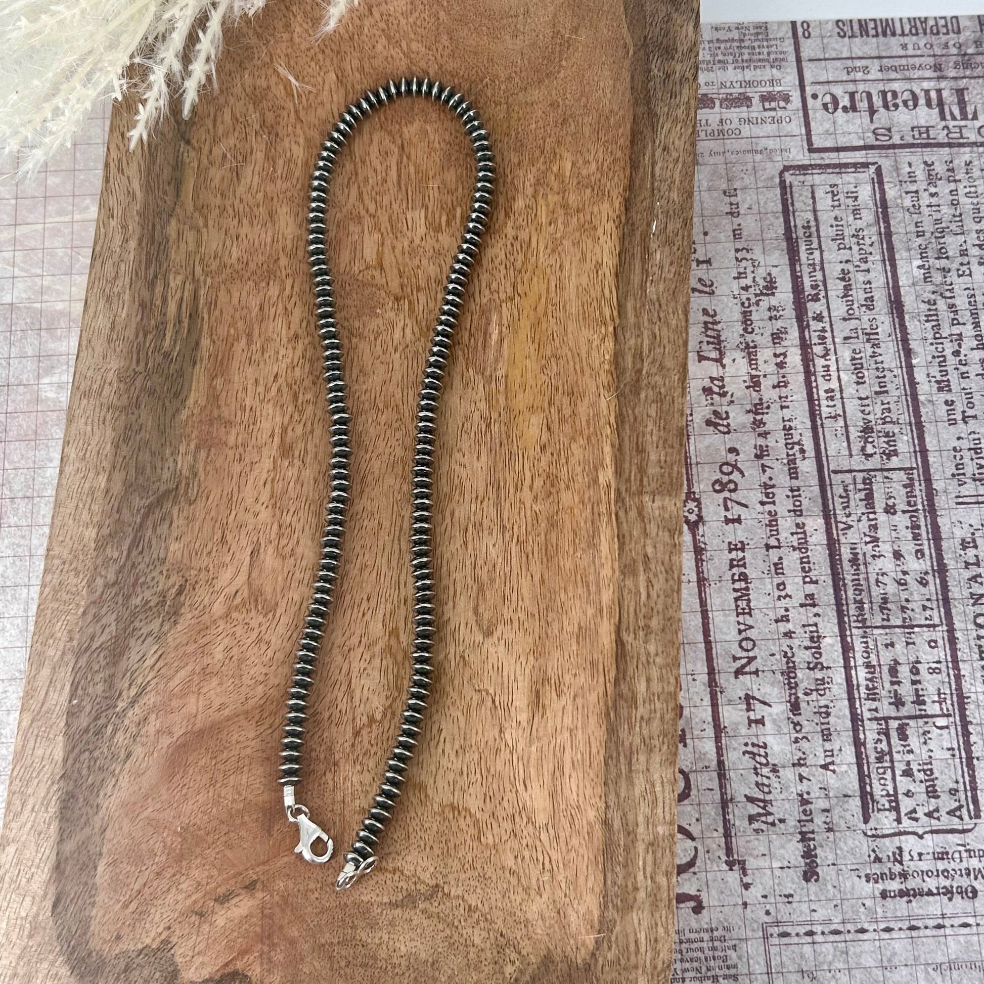Rondelle 6mm Sterling Pearls 18" Necklace - Turquoise Sunset!