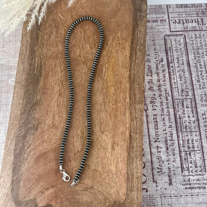 Rondelle 6mm Sterling Pearls 18" Necklace - Turquoise Sunset!