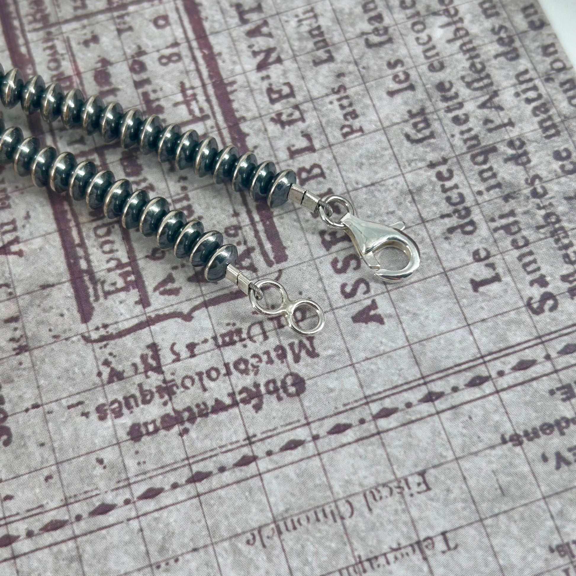 Rondelle 6mm Sterling Pearls 18" Necklace - Turquoise Sunset!