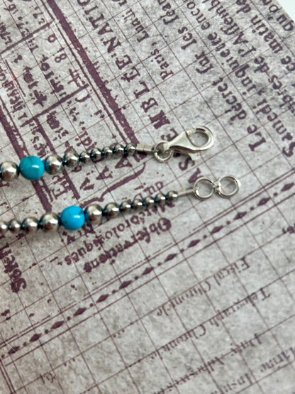 Sterling & Kingman Turquoise 24" Necklace 3mm - 6mm - Turquoise Sunset!