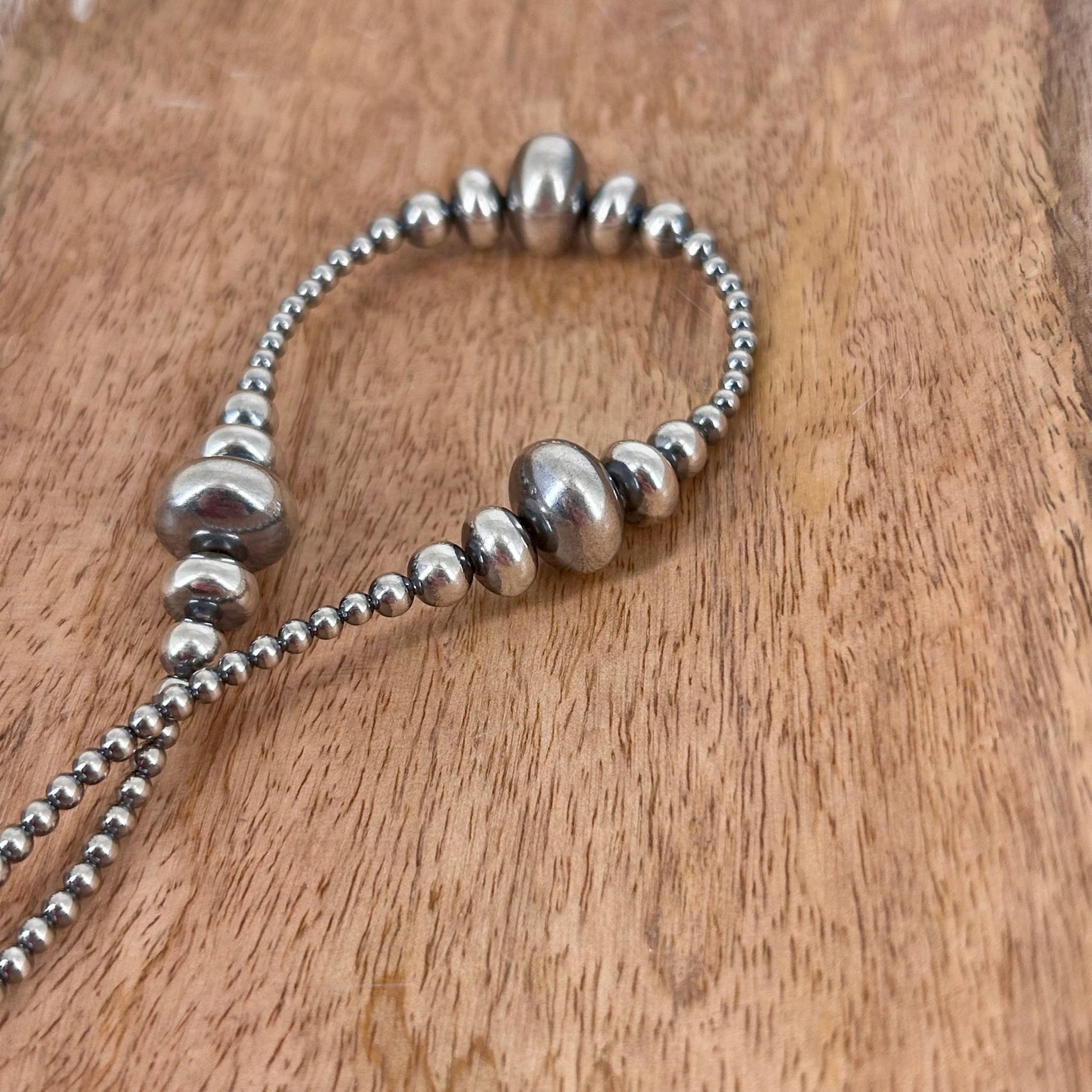 Sterling Pearls 16" Necklace 3mm - 14mm Transition Hand Strung - Turquoise Sunset!