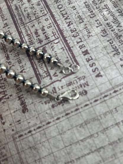 Sterling Pearls 18" Necklace 6mm Hand Strung - Turquoise Sunset!