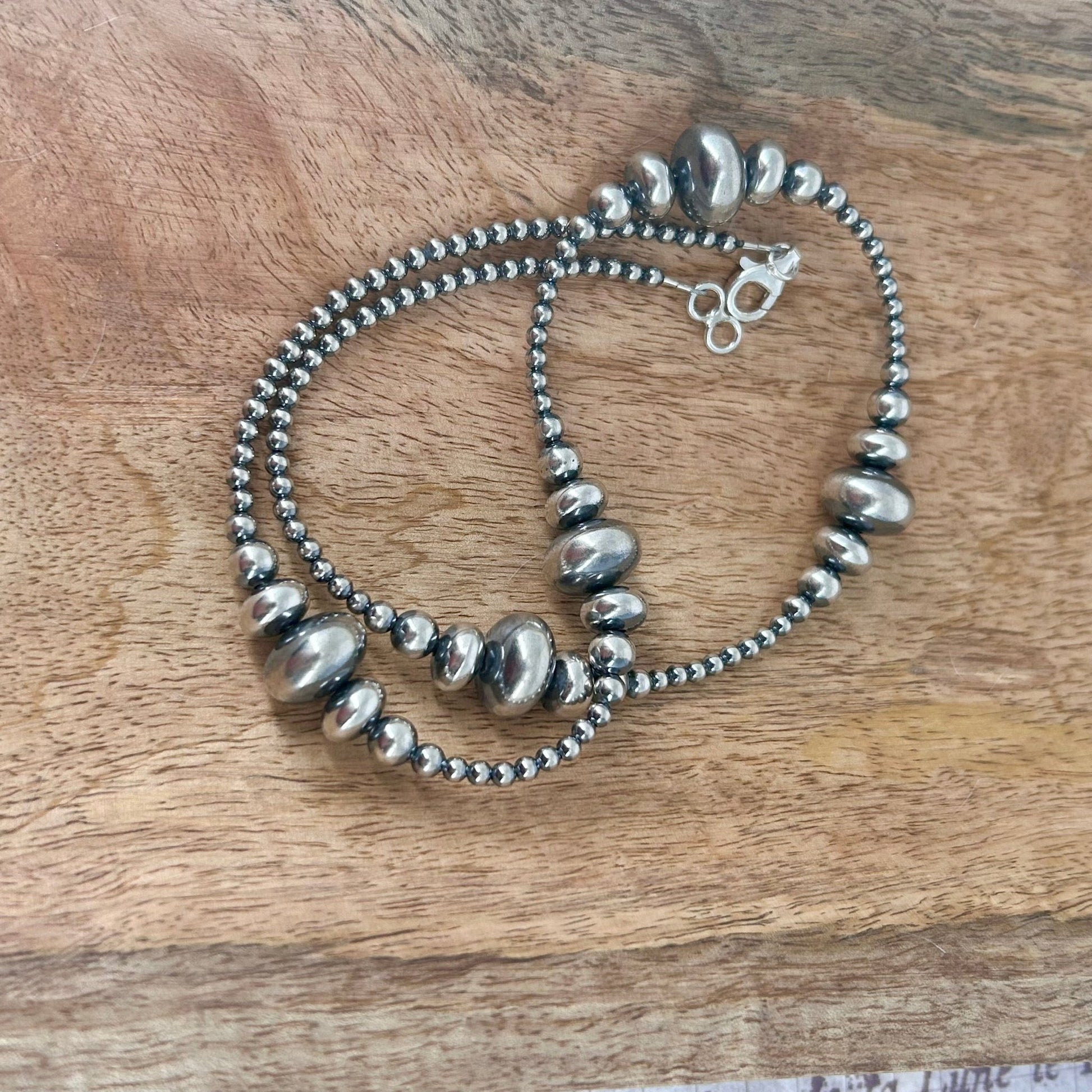Sterling Pearls 20" Necklace 3mm - 14mm Transition Rondelle - Turquoise Sunset!