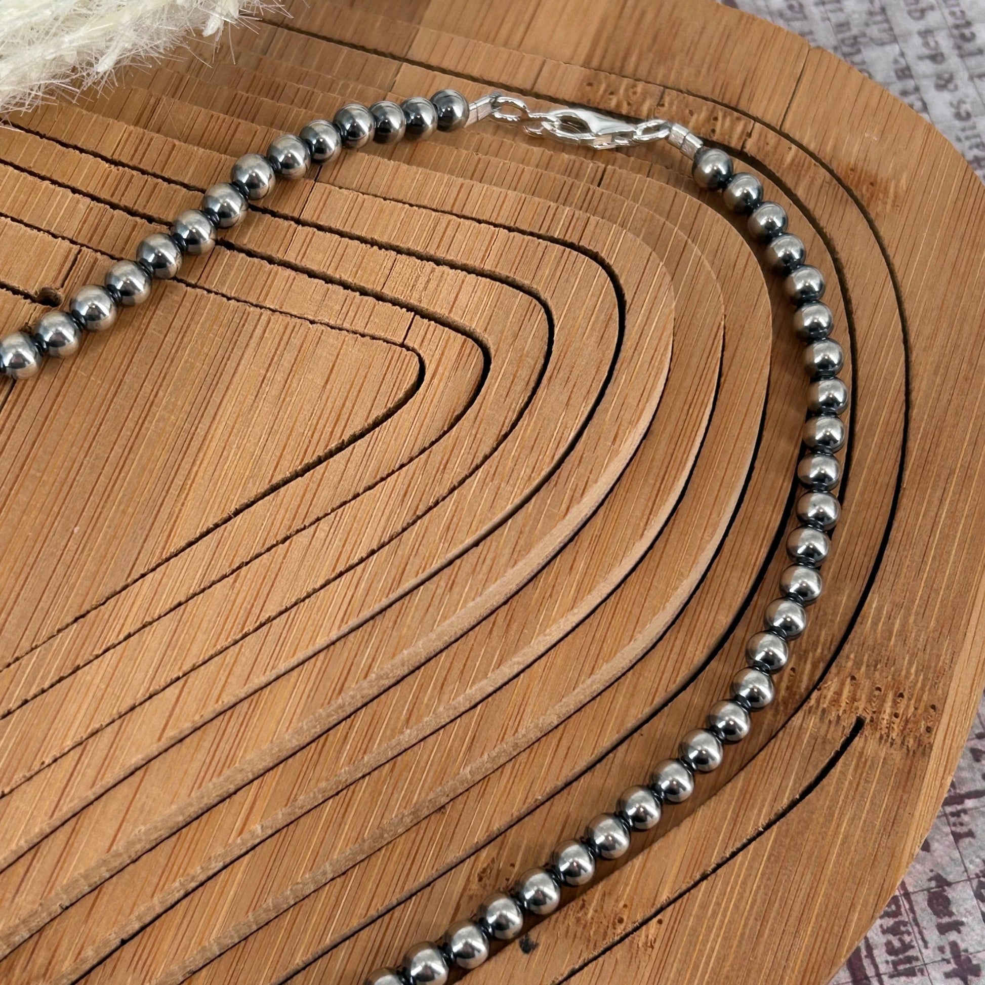 Sterling Pearls 20" Necklace 5mm Hand Strung - Turquoise Sunset!