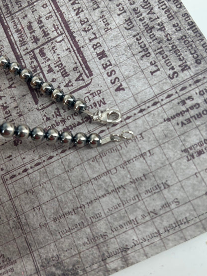 Sterling Pearls 20" Necklace 6mm Hand Strung - Turquoise Sunset!