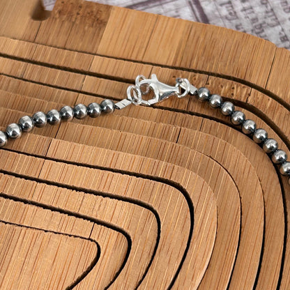 Sterling Pearls 22" Necklace 4mm Hand Strung - Turquoise Sunset!