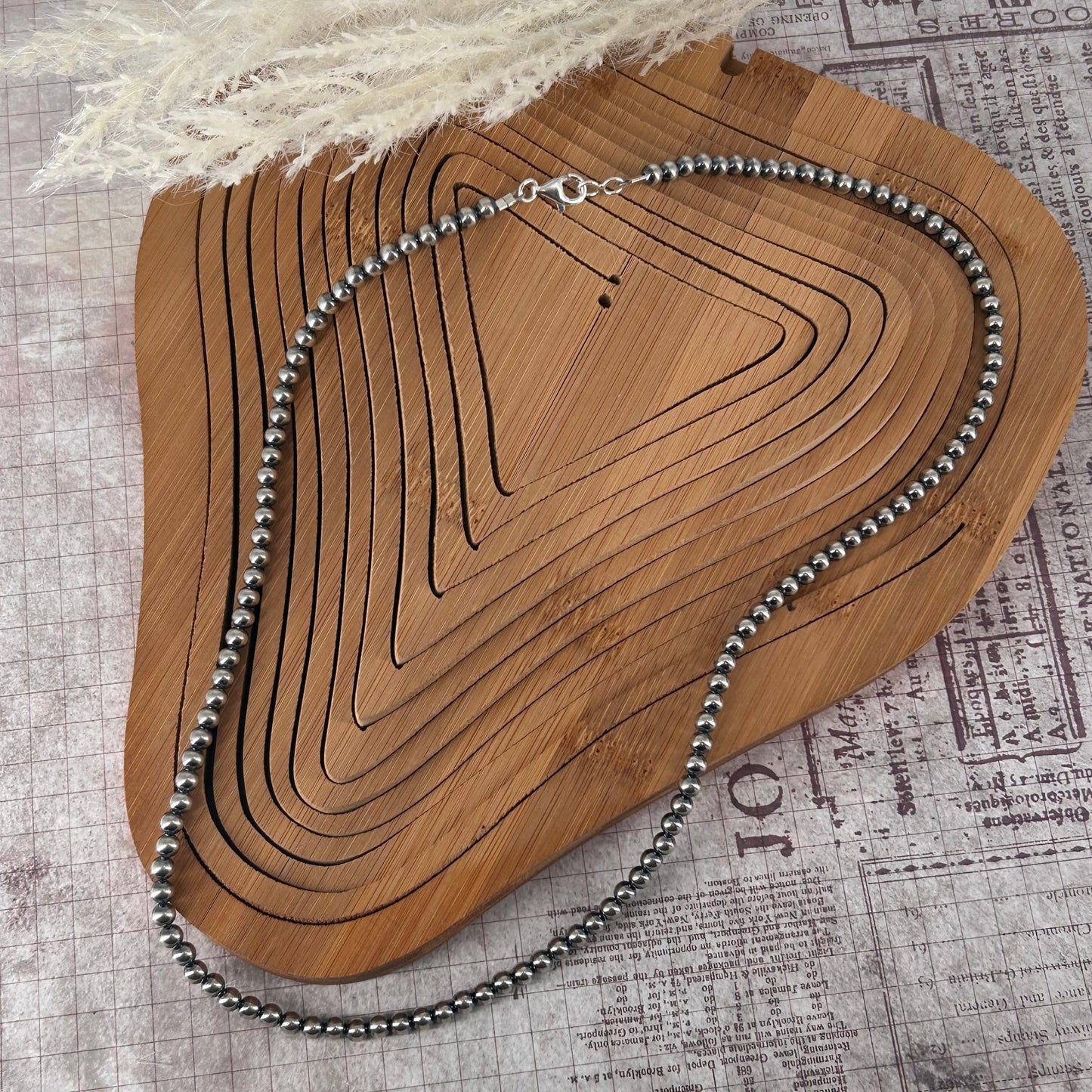 Sterling Pearls 24" Necklace 5mm Hand Strung - Turquoise Sunset!