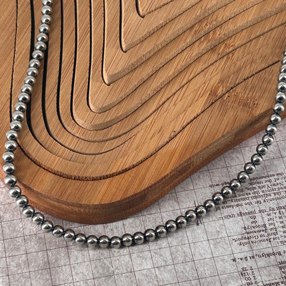 Sterling Pearls 24" Necklace 5mm Hand Strung - Turquoise Sunset!